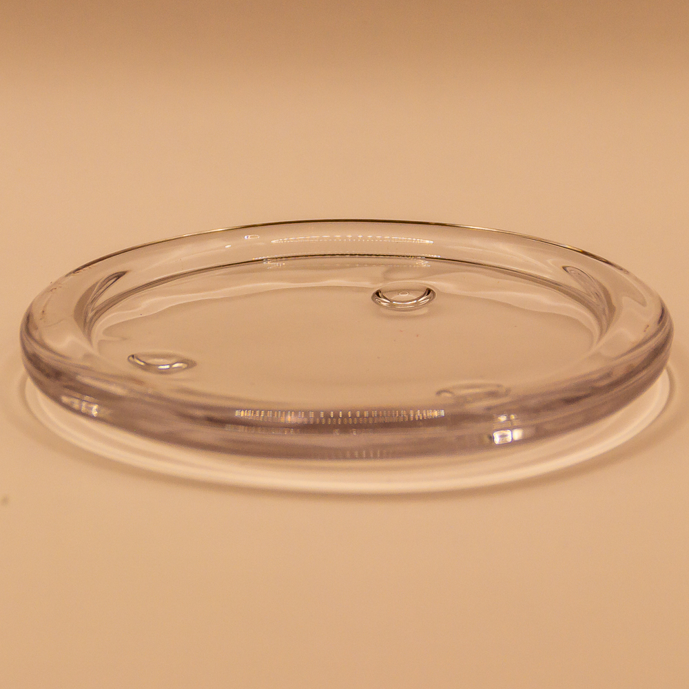 Untersetzer für Kerzen aus transparenten Glas
