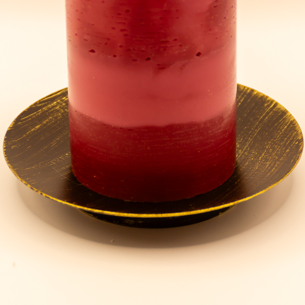 Schwarzer Kerzenhalter aus Metall für Stumpen- und/oder runde Kerzen Schwarzer Kerzenhalter aus Metall für Stumpen- und/oder runde Kerzen