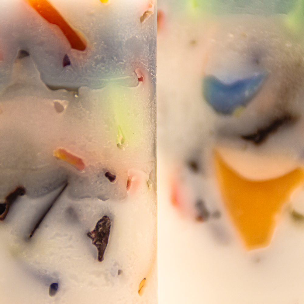 AVEROY Wachslichter - 2er Set "Kuddelmuddel" Stumpen in Blau AVEROY Wachslichter - 2er Set "Kuddelmuddel" Stumpen in Blau