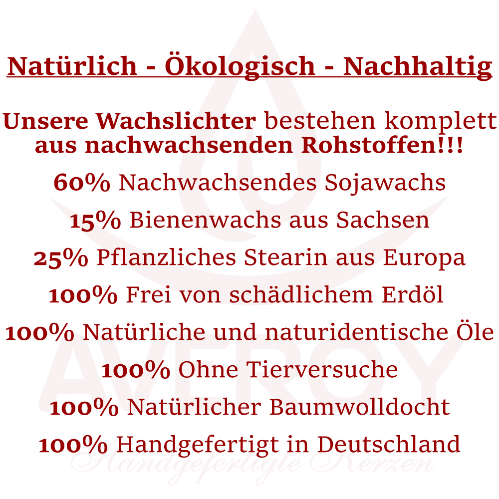 AVEROY Wachslicht Manufaktur - Natürlich---Ökologisch---Nachhaltig-Gemischter-Wachs