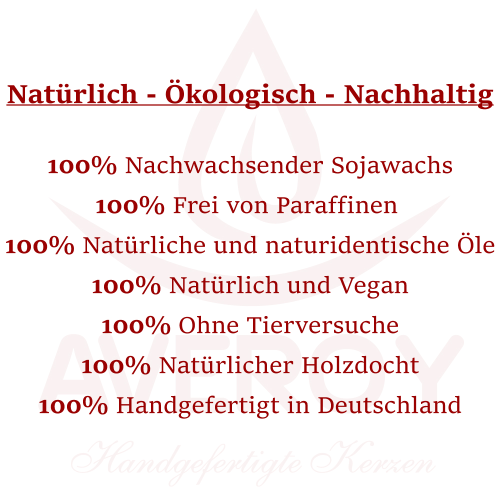 AVEROY Wachslichter - Weihnachtskerze „Weihnachtsmann im Tannenbaum“ Sojawachs in Hellgrün mit Duft Nordpol Natürlich - Ökologisch - Nachhaltig + Sojawachskerzen mit Holzdocht von AVEROY - Handgefertigte Kerzen aus Deutschland