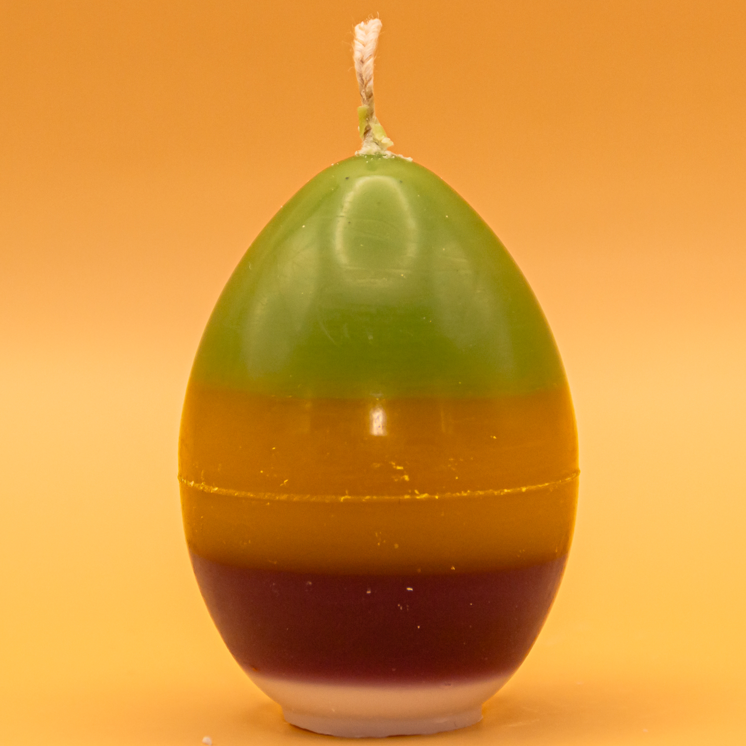 AVEROY Wachslicht-Manufaktur - Osterkerze „Kleines gestreiftes Osterei“ in Pastell